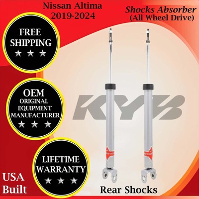 KYB Genuine OEM Rear Shocks For 2019-2024 Nissan Altima 4X4 Lifetime Warranty