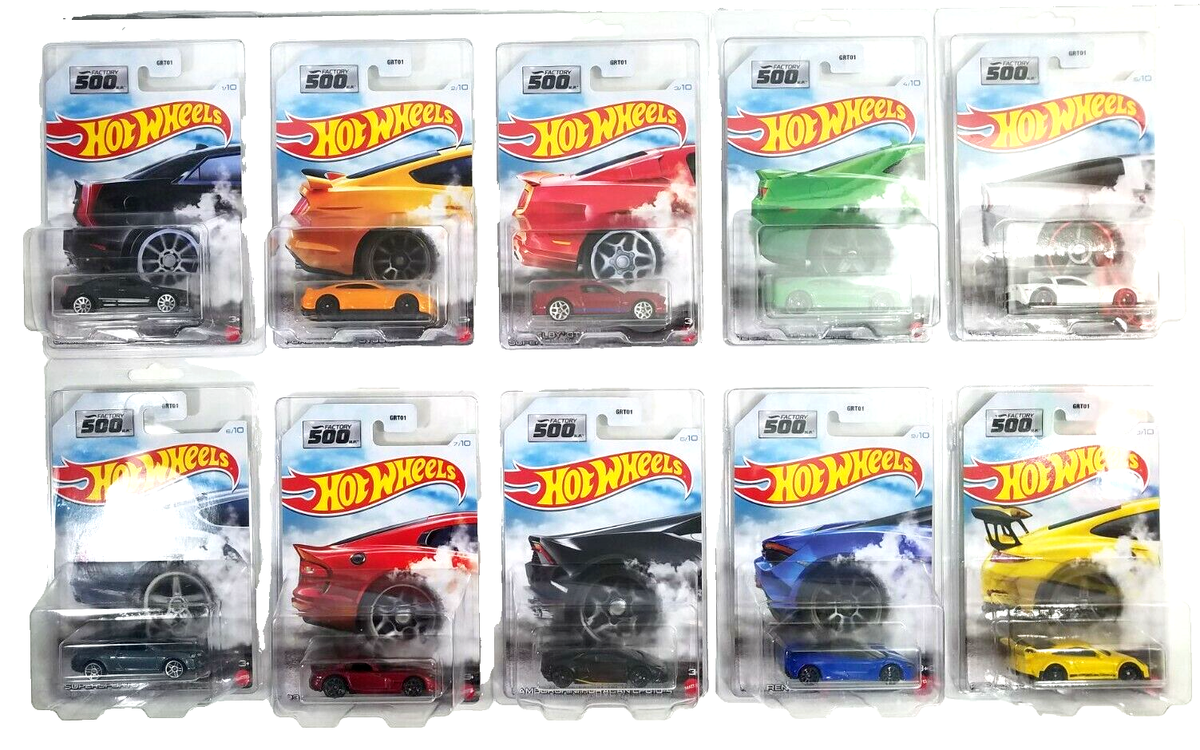 Hot Wheels FACTORY 500 HP Lamborghini McLaren Porsche Set/10