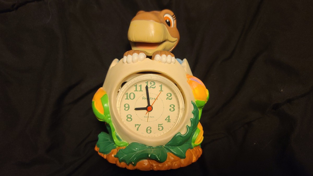 The Land Before Time Littlefoot Alarm Clock Armitron 1988 WORKING