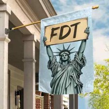 Anti Resist Flag, Choice Statue Of Liberty Protest Democrat Flag Double-Sided