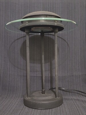 Robert Sonneman Saturn Lamp Black With Dimmable Switch Vintage 1991