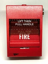 EST Edwards SIGA-278 Intelligent Double Action One Stage Pull Station - Red