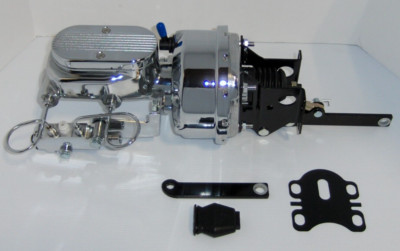 7'' Disc Drum Power Brake Booster Master & Prop Valve Kit for 1957-72 Ford RETURN
