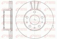 Remsa 2X Bremsscheibe Vorne Ø280 Mm BelüFtet FüR Fiat Ducato Kasten 250_ 290_