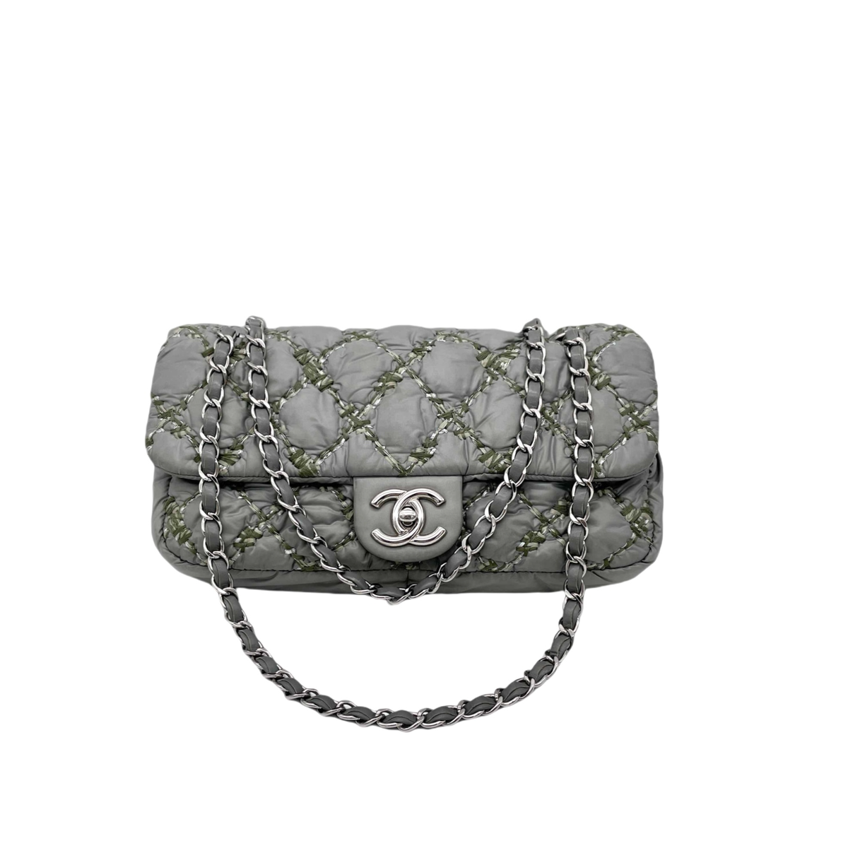 Auth 2010 CHANEL Wild Stitch Matelassé Coco Mark W Chain Auth 2010 CHANEL Wild Stitch Matelassé Coco Mark W Chain