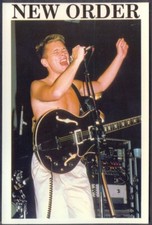 Modern Postcard: Barney from New Order Pop Group. Free UK p&p