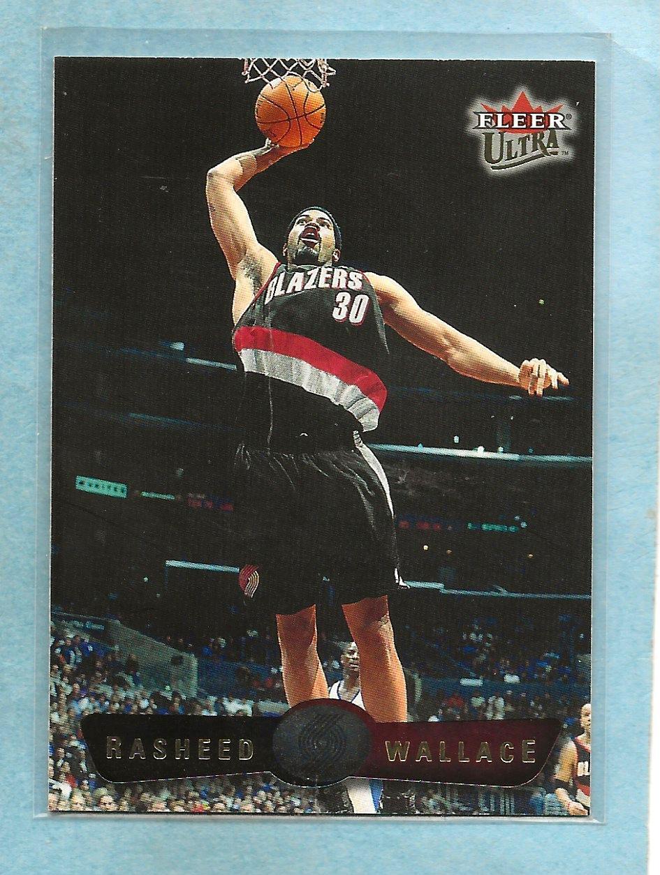 RASHEED WALLACE - 2001-02 Fleer Ultra - #131 - Trail Blazers - MINT
