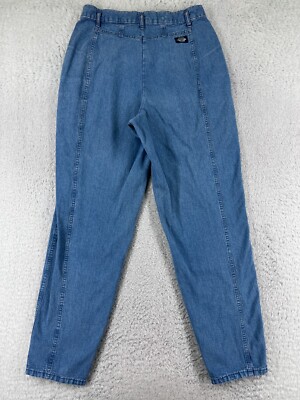 90〜00s dockers denim slacks VINTAGE Dockers Pants Womens 12 Blue Jeans Denim 90's