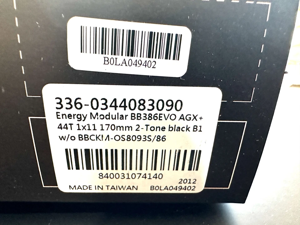 FSA Energy AGX+ 1X Modular 386EVO Gravel Crankset 170mm 11-Speed 44t New in box - Image 4 of 4