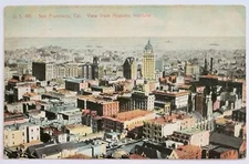 San Francisco CA California Birds Eye View from Hopkins Institute 1910 PC C3