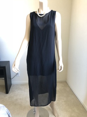 zara denim maxi dress