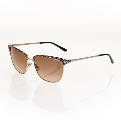 JIMMY CHOO LAURA Gold Brown Animal Leopard Print Enamel  display picture 1