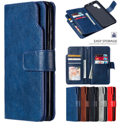 For Samsung S25 A17 A16 A56 A36 A55 J8 A8 Case Leather Wallet Card Flip Cover