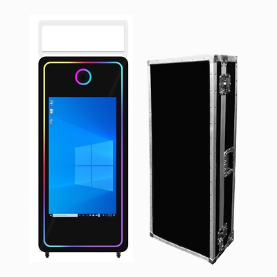 65'' Magic Mirror Party Photo Booth Rental Business With Top Light &Flight Case
