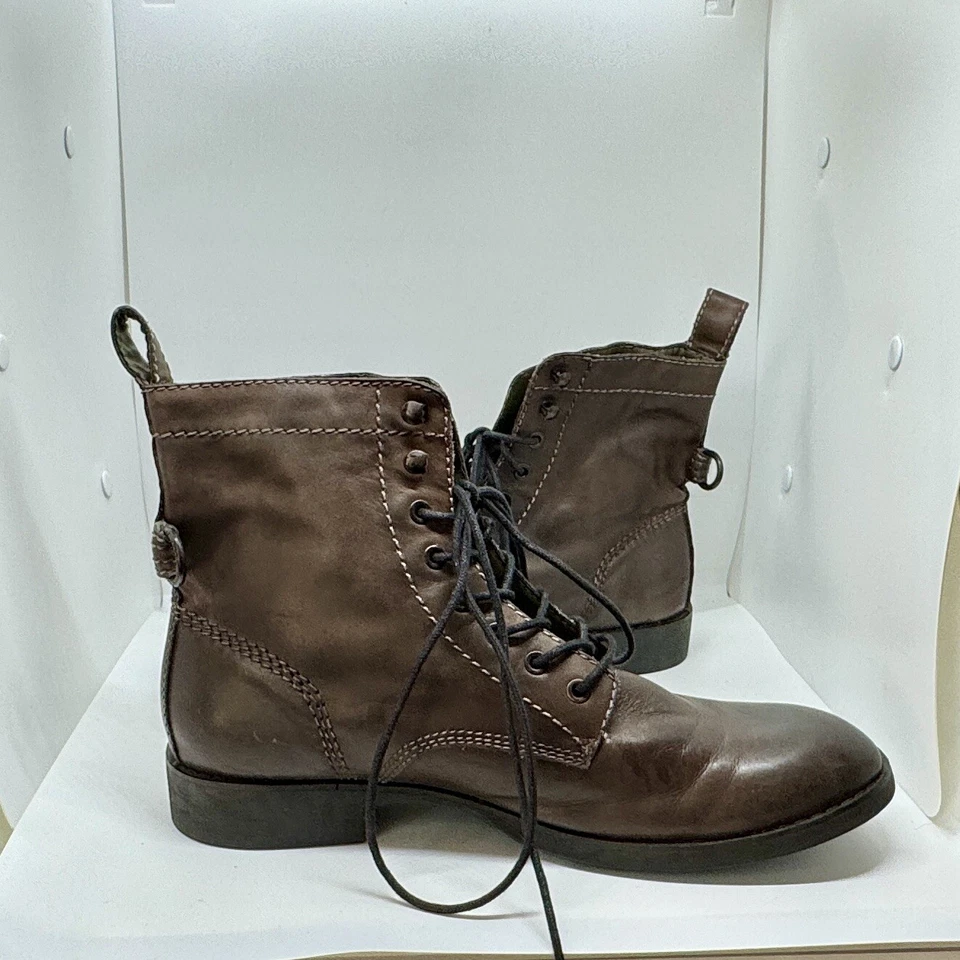 Calvin Klein Brown Leather ALL-seasons Hewitt Boot. Men’s 12 GOOD CONDITION - Image 3 of 4