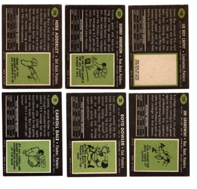 Vintage Green Bay Packers Topps Team Sets - Complete Your Collection (1969 To 1979)