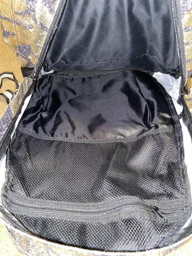 NWT Victoria's Secret PINK Bling Campus Backpack Black and Gold Foil - Picture 9 of 13