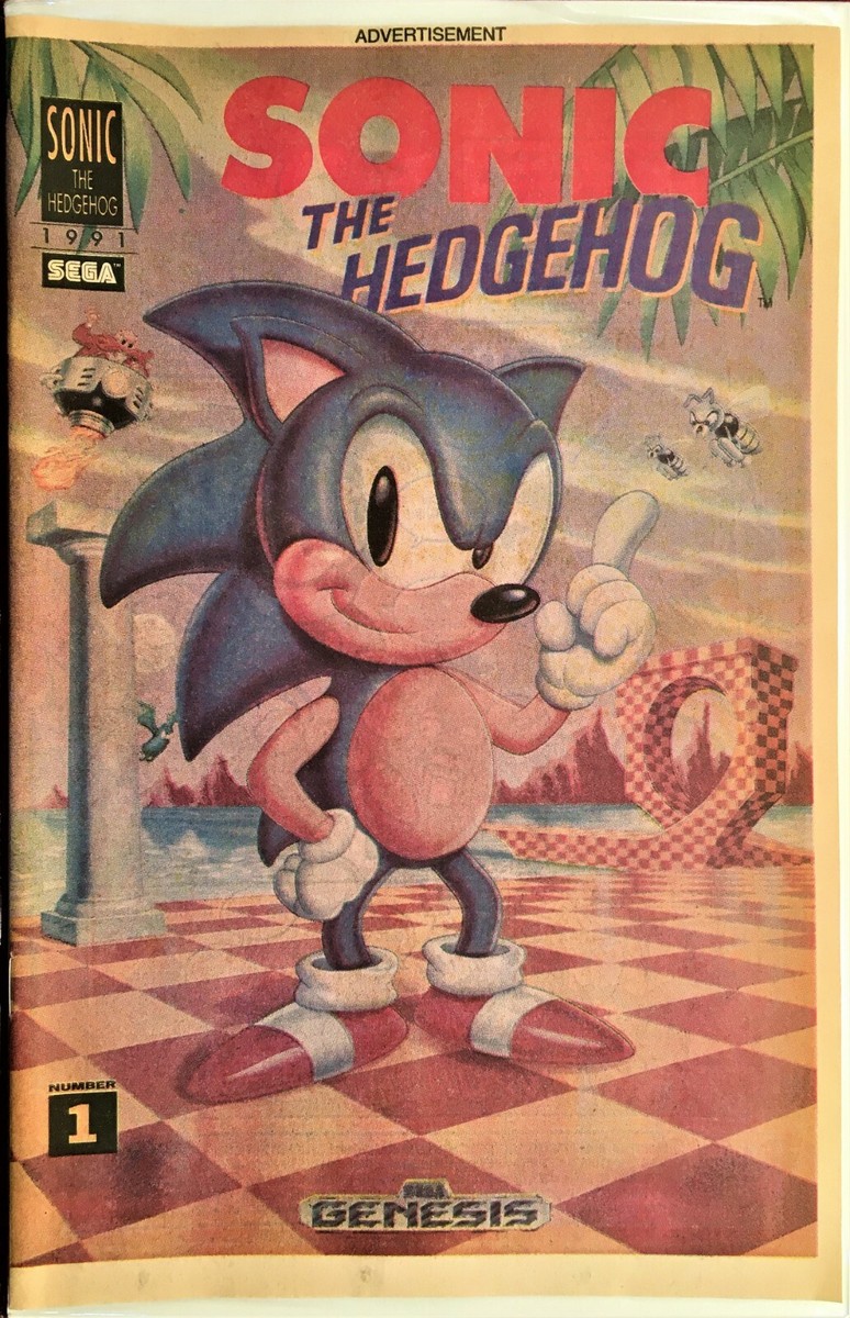SONIC THE HEDGEHOG Mini Comic Book PROMO 1991 RARE Bagged