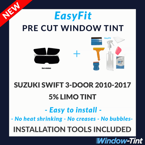 Easyfit Statique Pré Découpé Teinté & Outils Pour Suzuki Swift 3-door 2010-17 5% - Photo 1 sur 11