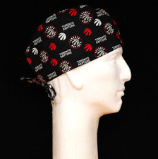 NBA Toronto Raptors Mini Logo on Black Theme Scrub Hat