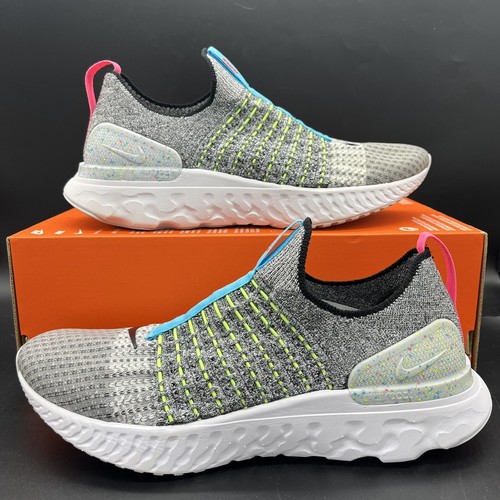 nike react phantom run flyknit 2 white black