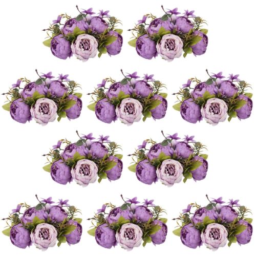 NUPTIO Flower Balls Flowers for Centerpieces: 10 Pcs 9.4 inch Diam Purple Art... - Picture 1 of 7