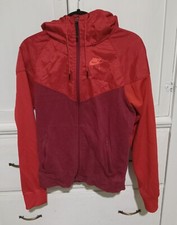 Nike Hybrid Fleece Windrunner Hoodie Jacket Red Mens Size Small 727367 677 S
