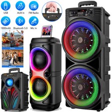 6000W Portable Bluetooth 5.0 Speaker Sub woofer Bass Stereo Sound Party System