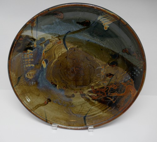 John Glick Plum Tree Art Midcentury Cranbrook 13" Centerpiece Bowl Platter Tray - Picture 2 of 10