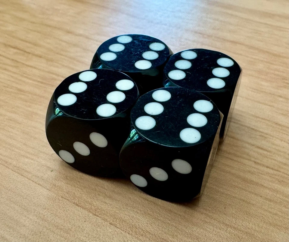 Precision Backgammon Dice-BRAND NEW- NINE COLORS AVAILABLE- THREE SIZES - Image 2 of 4