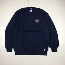 Vintage Russell Athletic Made in the USA Crewneck Sweatshirt Blue Belle River L