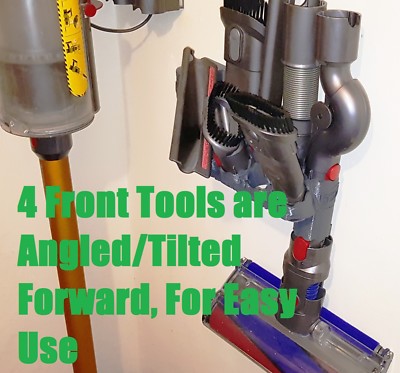 Dyson V11 Outsize, ANGLED 8 Tool Storage Wall Mounted Organiser Cordless Vacuum