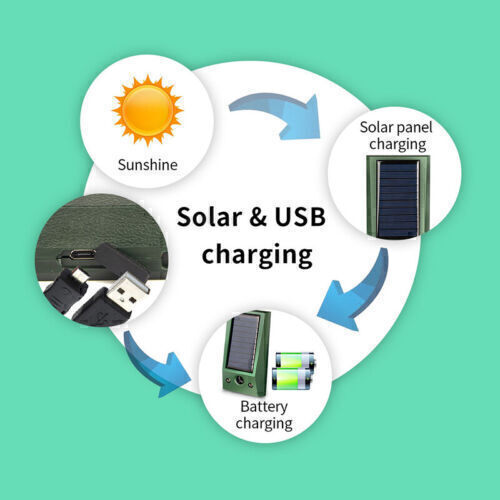 Solar Ultrasonic Garden Deterrent Repeller Animal Bird Cat Scarer Pest Fox Dog - Picture 10 of 14