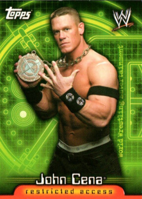 2006 Topps WWE Insider Wrestling Card #9 John Cena