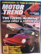 Motor Trend  Magazine Dec 1988 Test TOYOTA MR2