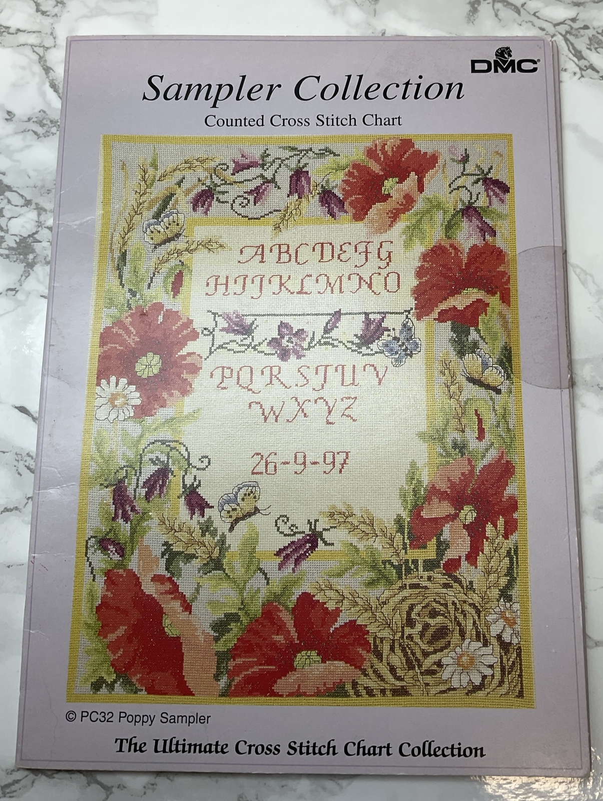 DMC Collection Counted Cross Stitch Chart PC32 Poppy Sampler