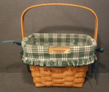 Vtg Longaberger 1997 Dresden Tour Basket Signed Mary Ann Longaberger Two Liners