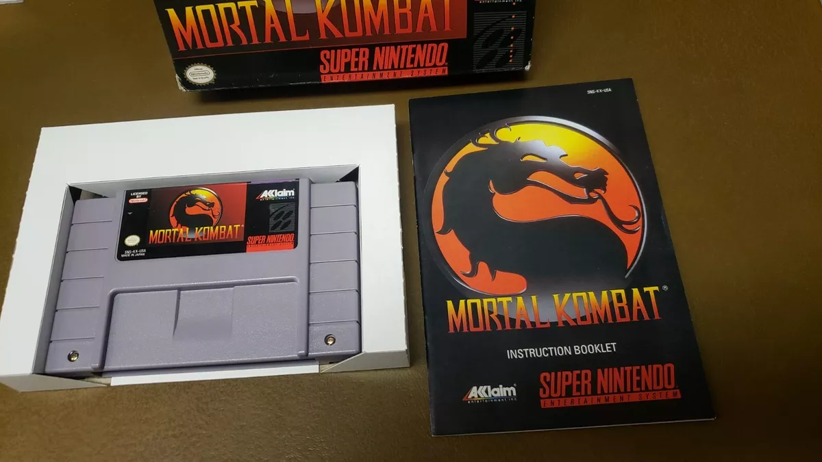 ULTIMATE MORTAL KOMBAT 3 SNES SUPER NINTENDO- CIB COMPLETE W/ BOX & MANUAL