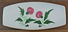 Vintage Pottery Stangl Thistle Serving Dish 10 1/4" Long Holiday Dinnerware
