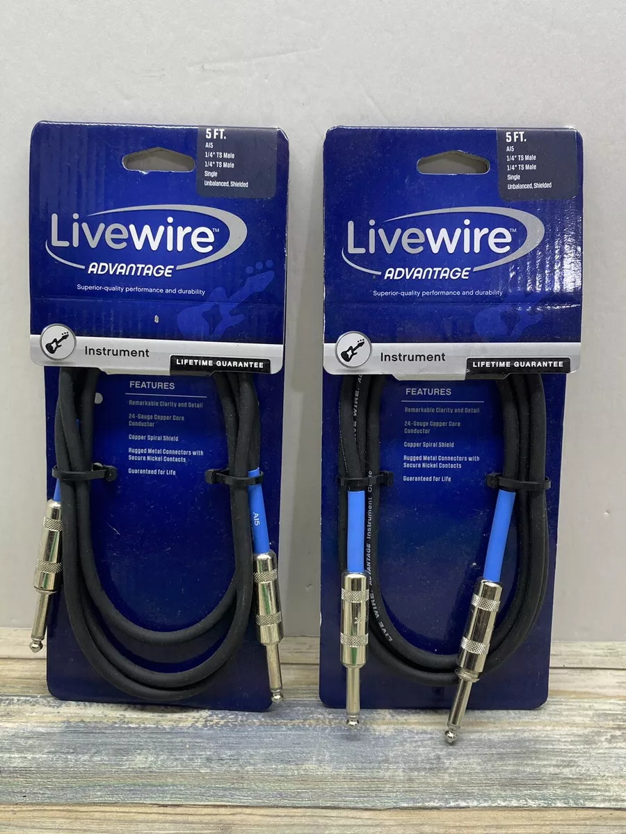 Livewire Advantage Instrument Cable 5 ft. Black