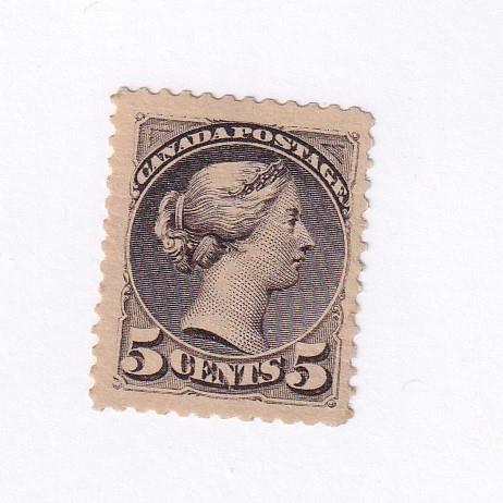 CANADA # 42 VF-MNH 5cts SMALL QUEEN CAT VALUE $900 - Picture 1 of 1