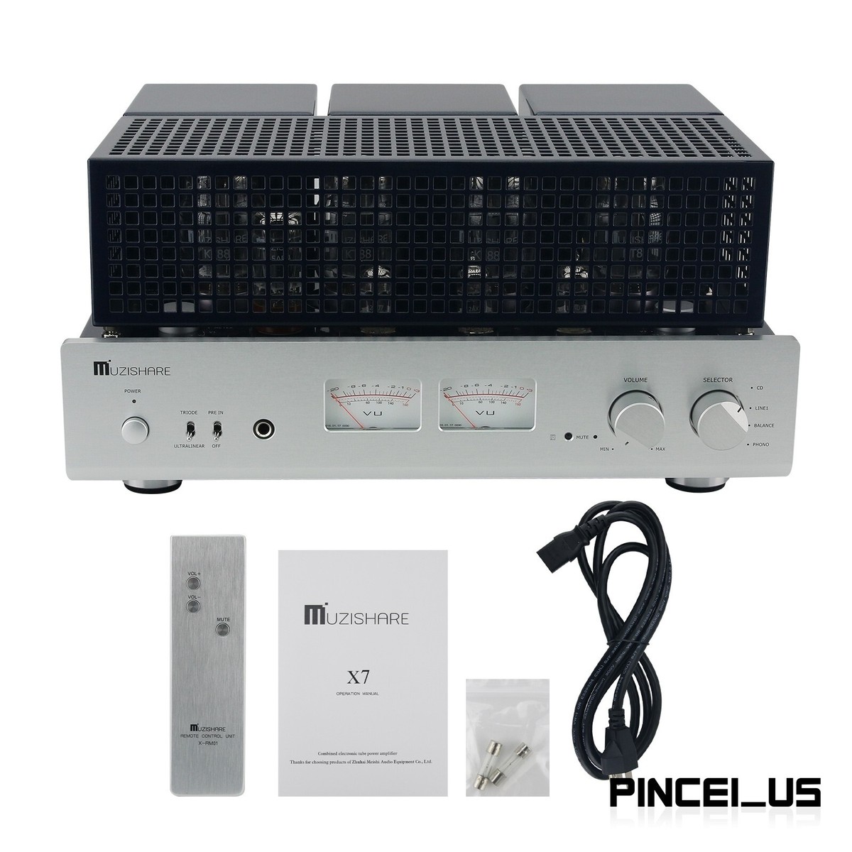 MUZISHARE X7 Tube Amplifier Double High Pressure Rectifier Power