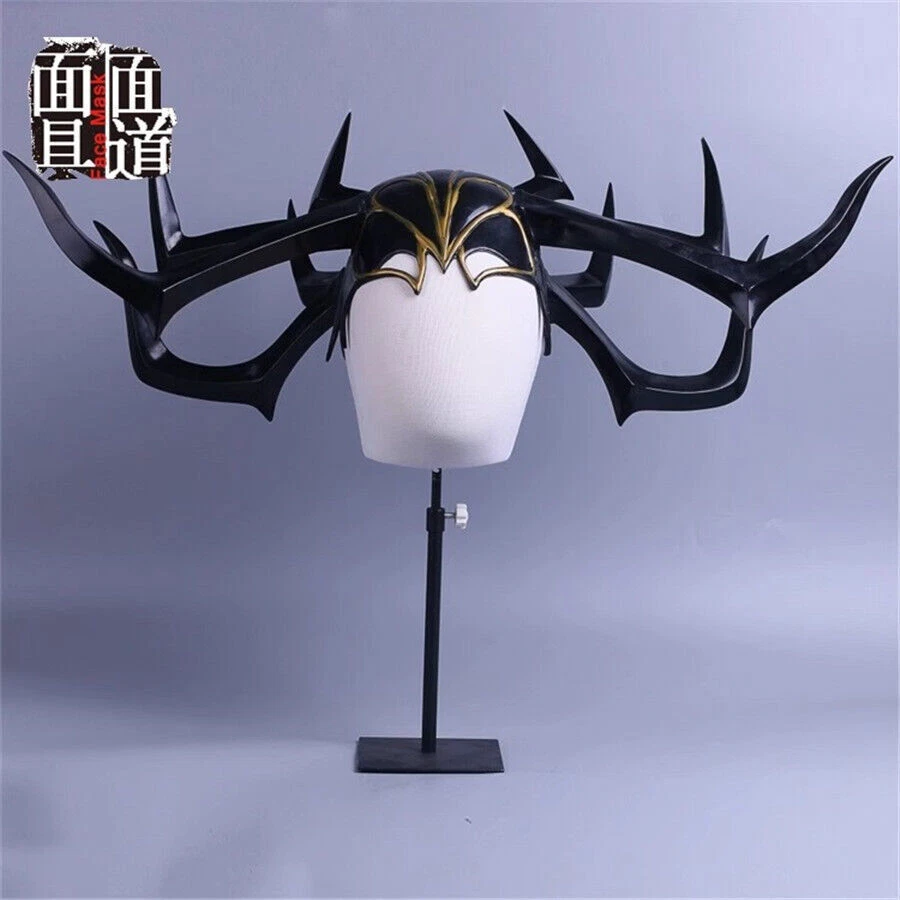 Thor: Ragnarok Goddess of Death Hela Cosplay Helmet Soft PVC Mask Headwear Props - Image 2 of 4