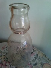 vintage 1 quart milk cream top bottle