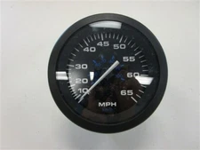 TELEFLEX SPEEDOMETER GAUGE 59788 BLACK FACE / BLACK BEZEL MARINE BOAT