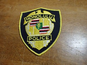 HONOLULU HAWAII EARLY OBSOLETE VEST PATCH BX H #60