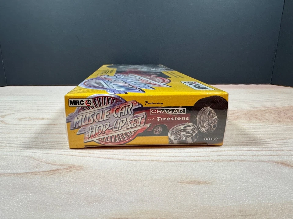 MRC MUSCLE CAR HOP-UP SET CRAGAR FIRESTONE KIT #BB102 RARE VINTAGE SEALED NIB - Image 4 of 4