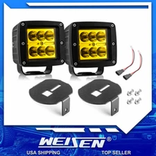 WEISEN (24W*2) Amber Fog Light Lamp Kit for Ford F-150 F150 2006-2012 2013 2014