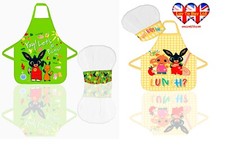 Children Apron Set,Bing Bunny Chef Cooking Baking Apron Set, Official Licensed