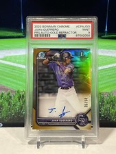 2022 Bowman Chrome Auto RC #CPAJGO Juan Guerrero Gold Refractor 9 PSA MT